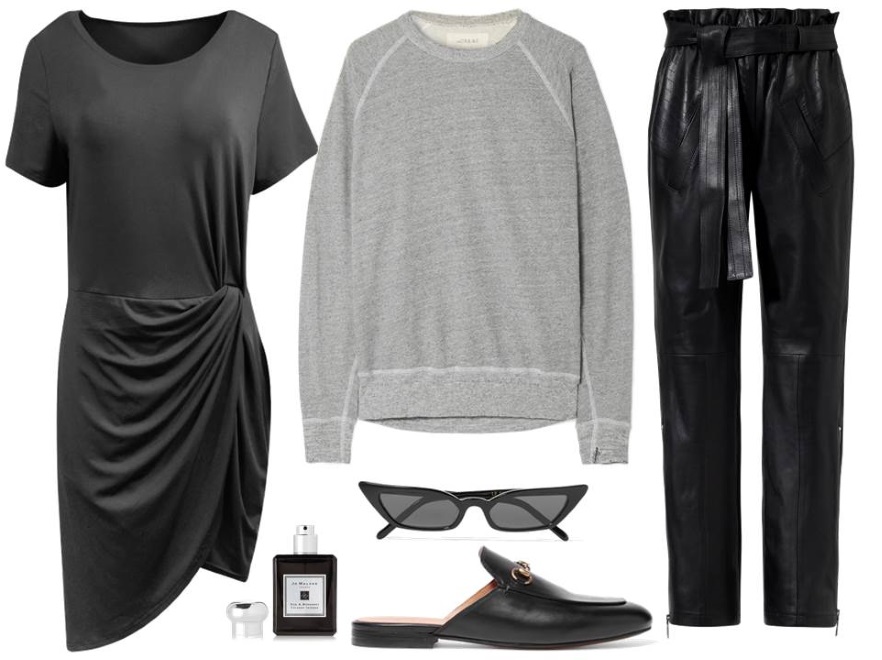 Wygodne STYLIZACJE na zakończenie lata: spodnie-Boca/boca.pl, sukienka-Trynite/trynite.pl, bluza, buty, dodatki –TK Maxx