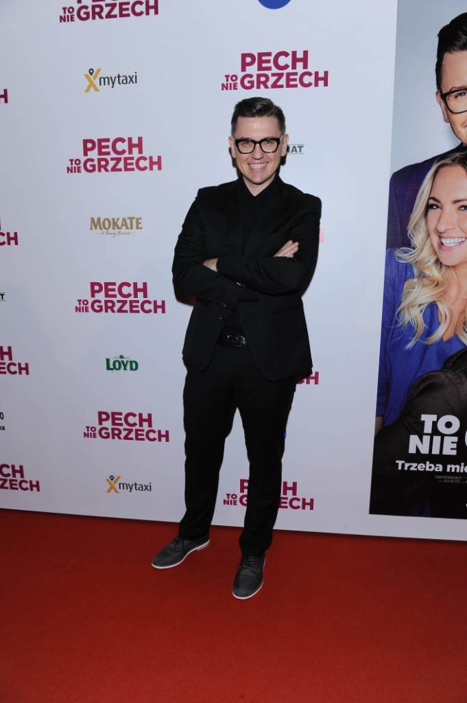 Krzysztof Czeczot na premierze filmu "Pech to nie grzech" 17 grudnia 2018