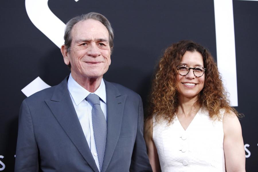 Dawn Laurel-Jones i jej mąż, Tommy Lee Jones na premierze filmu "Ad Astra"