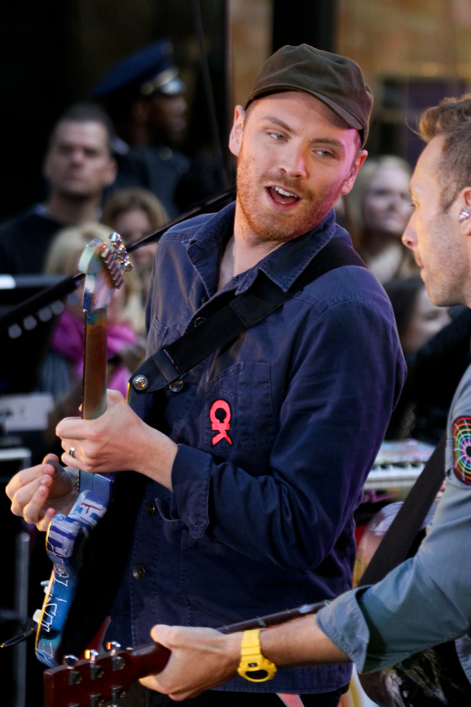 Coldplay podczas występu przed Rockefeller Plaza – 21 października 2011