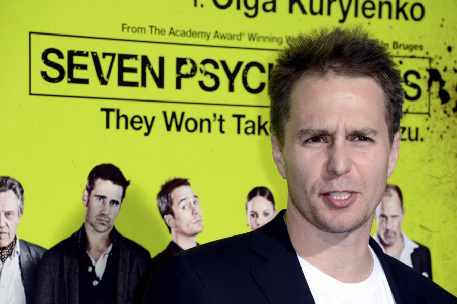 Sam Rockwell na premierze "Siedmiu psychopatów"