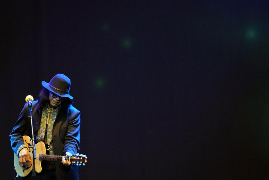 Sixto Rodriguez podczas koncertu w Johannesburgu – 21 luty 2013