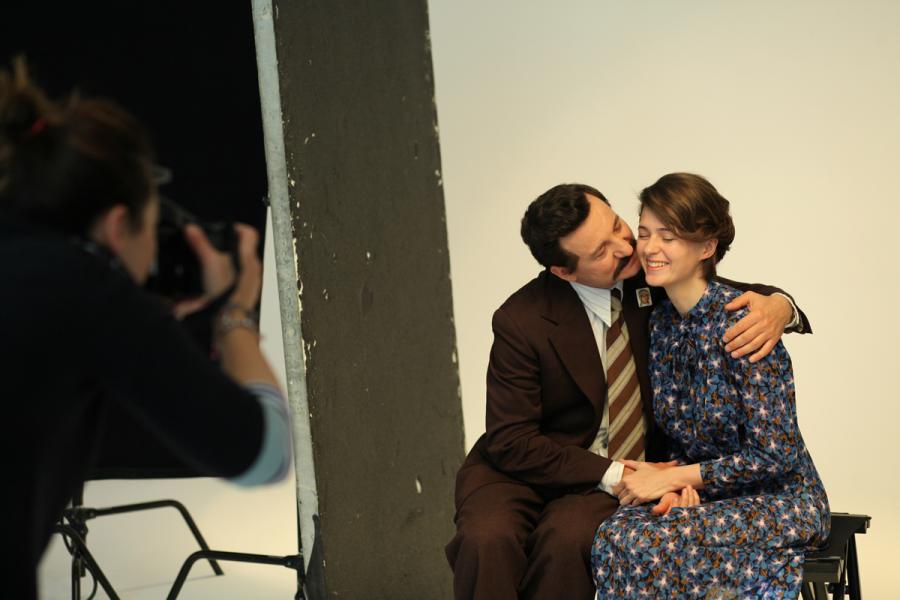 Agnieszka Grochowska i Robert Więckiewicz w filmie "Wałęsa"