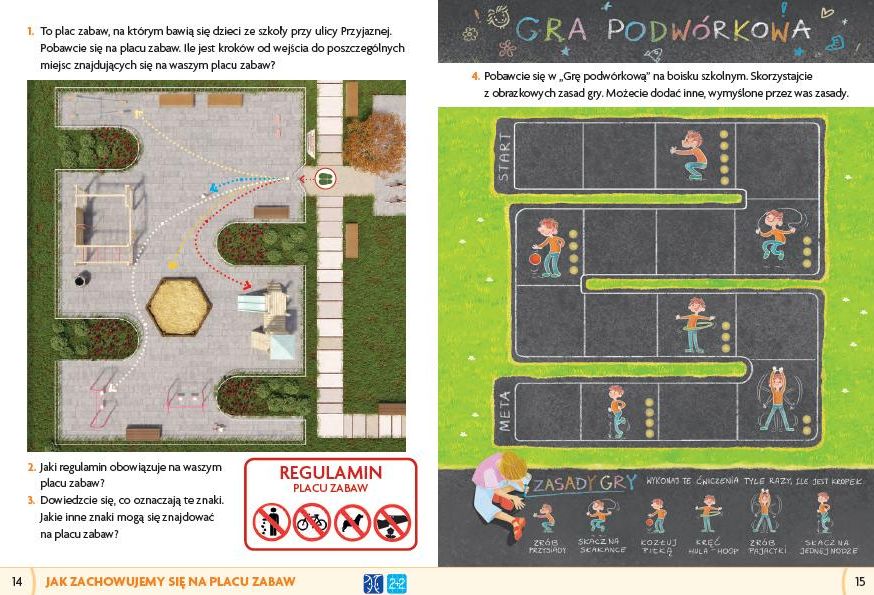 Gra podwórkowa w "Naszym Elementarzu"