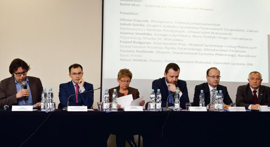 Uczestnicy panelu (od lewej): Rafał Woś (prowadzący), dr Jakub Górka, Joanna Smolska, Paweł Bułgaryn, Tomasz Koźliński, Adam Malicki