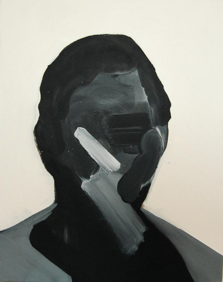 "Szkice do portretu 14", Cezary Bednarczyk, olej na płótnie, 50x40 cm
