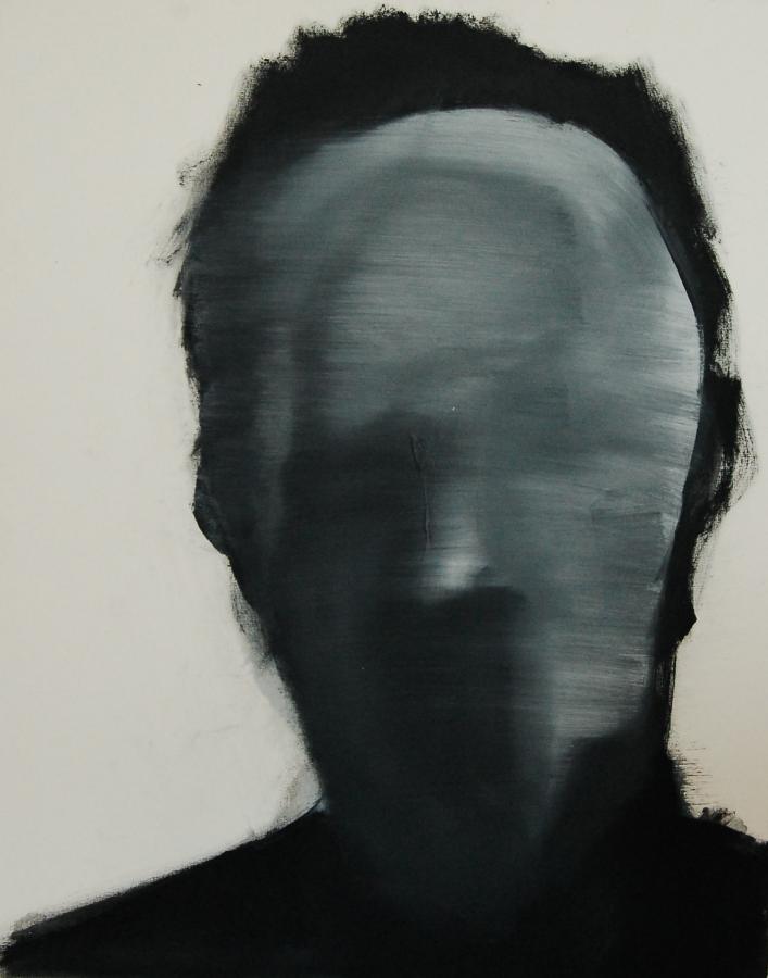 "Szkice do portretu 27", Cezary Bednarczyk, olej na płótnie, 50x40 cm