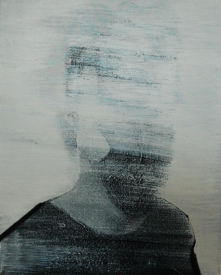 "Szkice do portretu 38", Cezary Bednarczyk, olej na płótnie, 50x40 cm
