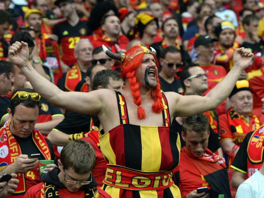 Kibice reprezentacji Belgii naprawdę mają "diabelską" fantazję